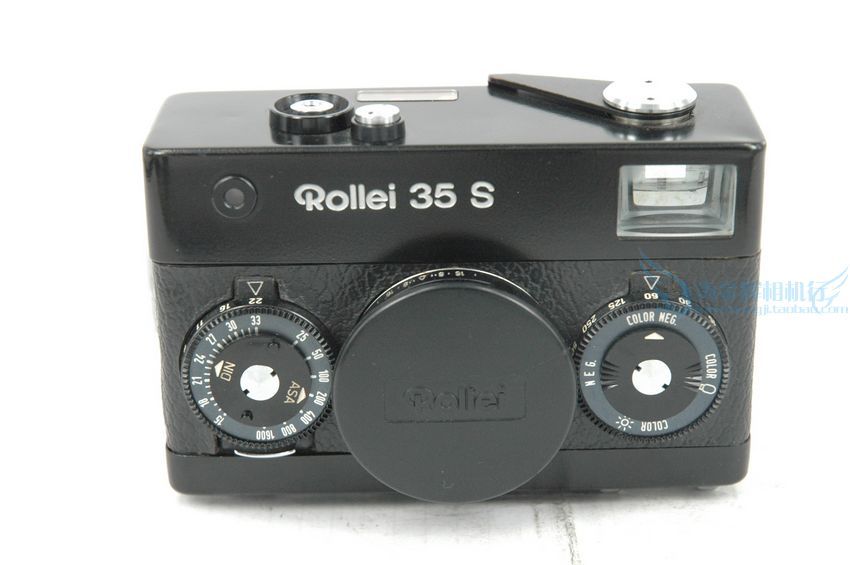Rollei 35 S 旁轴胶片相机,黑色,带手绳.