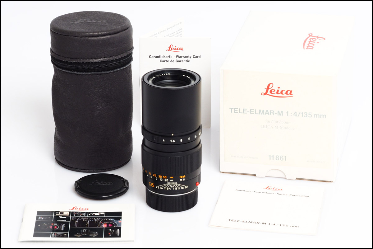 Leica M 135/4 TELE-ELMAR-M E46 德产 后期 方字版 带包装