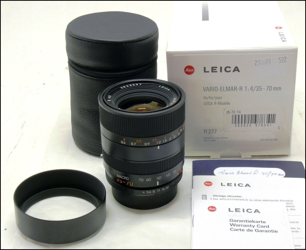 徕卡 Leica R 35-70/4 VARIO-ELMAR-R MACRO ROM 带包装