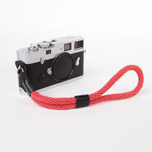 cam-in 真皮棉织相机手腕带 圆孔型 徕卡富士索尼 （3082红色）