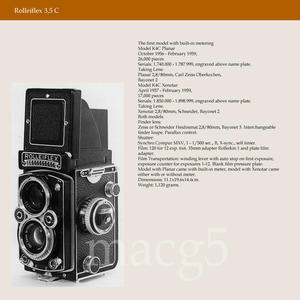 Rolleiflex 3.5E 禄来双反 德产120胶片相机 施耐德 Xenotar 镜头