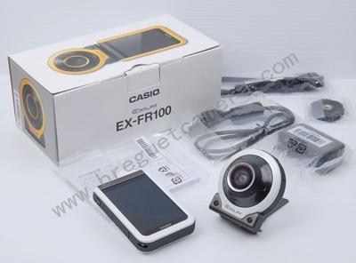 【新一代自拍神器】Casio/卡西欧 EX-FR100 分体式超广角白色数码相机 #601439