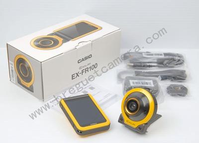 【新一代自拍神器】Casio/卡西欧 EX-FR100 分体式超广角黄色数码相机 #601440