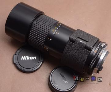 NIKON 尼康 200/4 AIS MICRO 200mm f4.0 微距镜头 可转接