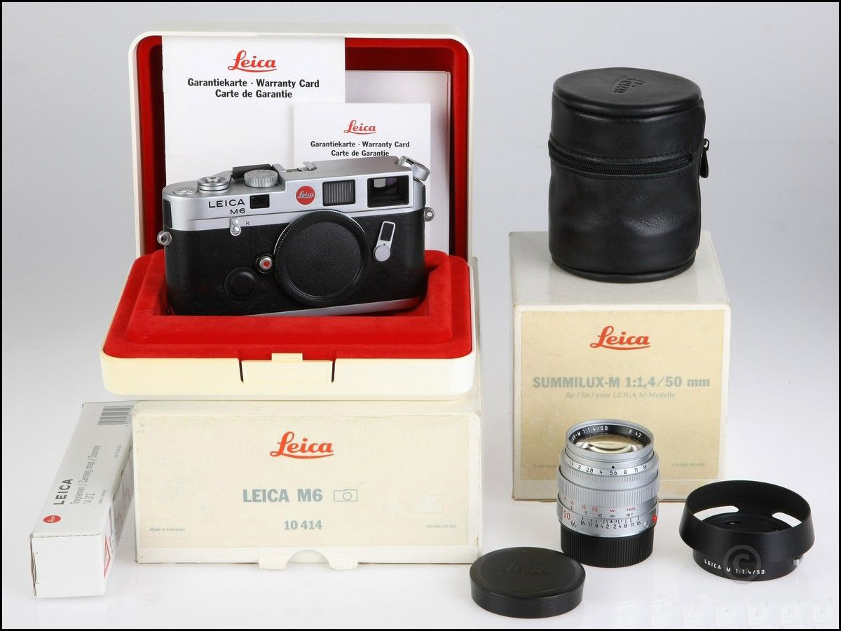 徕卡 Leica M6 Traveler 带M 50/1.4 E43 银色 套机 包装齐全