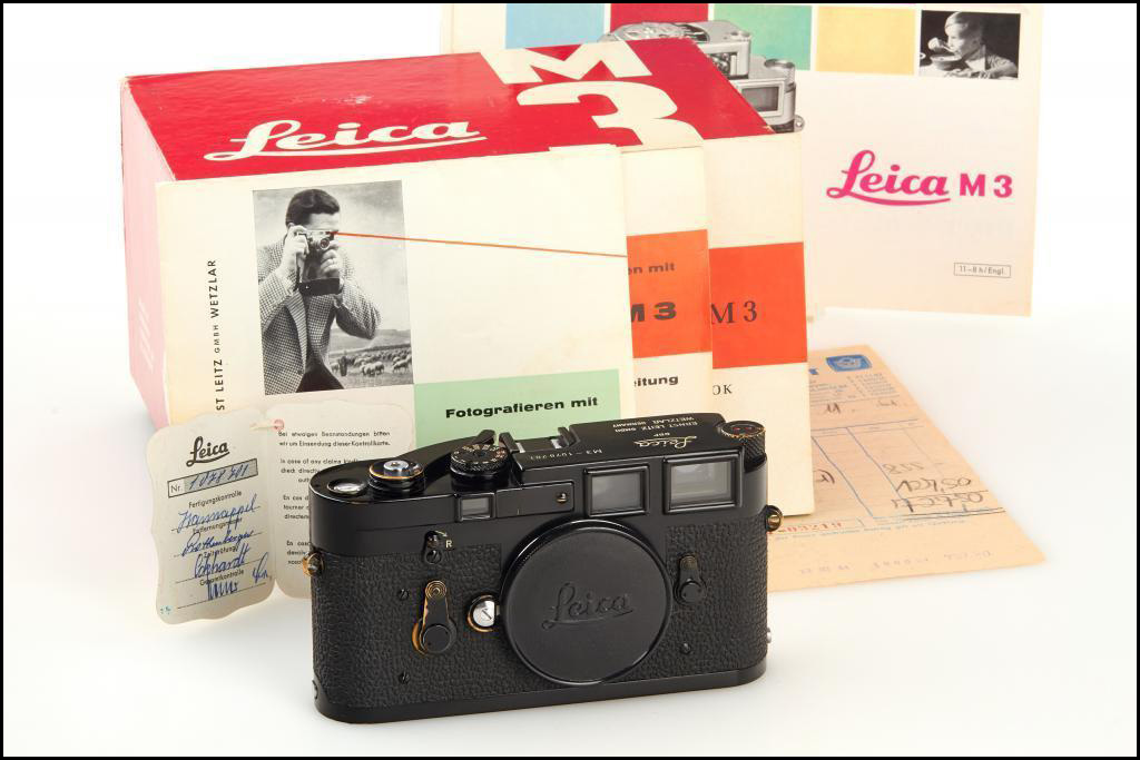 徕卡 Leica M3 黑漆 带原证书 原始购买发票 外包装