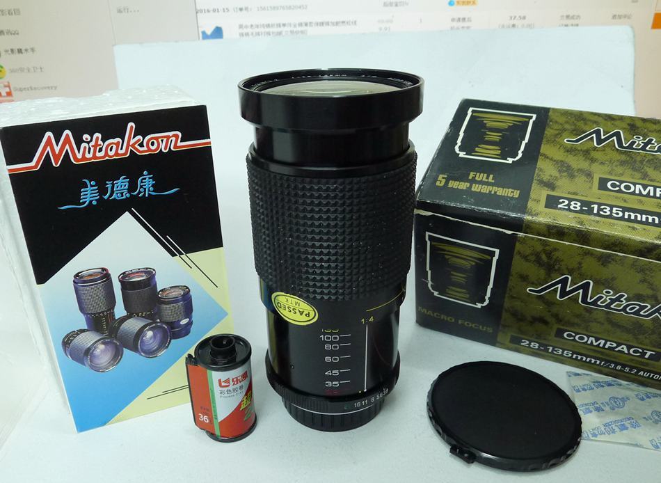  In stock, the original packaging of Mercon (Ricoh Binder) PK port 28-135 large range zoom lens is not used to replace K3