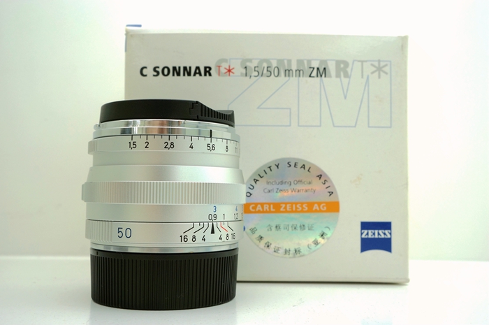 卡尔·蔡司  Sonnar T* 50mm f/1.5 ZM Silver（实价 不接刀）