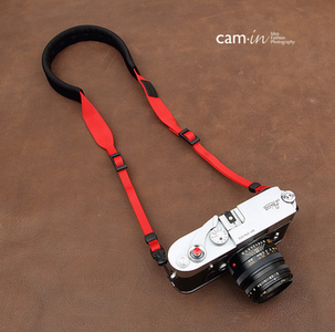 cam-in 棉织舒适款相机背带 红色 CAM1874