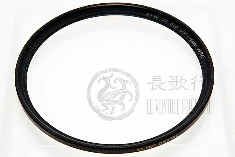 B+W 77mm UV-Haze MRC XSP 超薄多层镀膜UV镜 铜环 单反镜头 98新