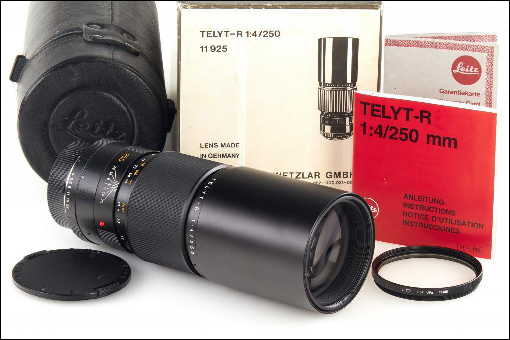 徕卡 Leica R 250/4 TELYT-R 长焦镜头 带滤镜 包装