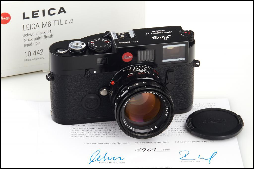 徕卡 Leica M6 TTL 0.72 + M 50/1.4 千禧黑漆 同号套装 新品