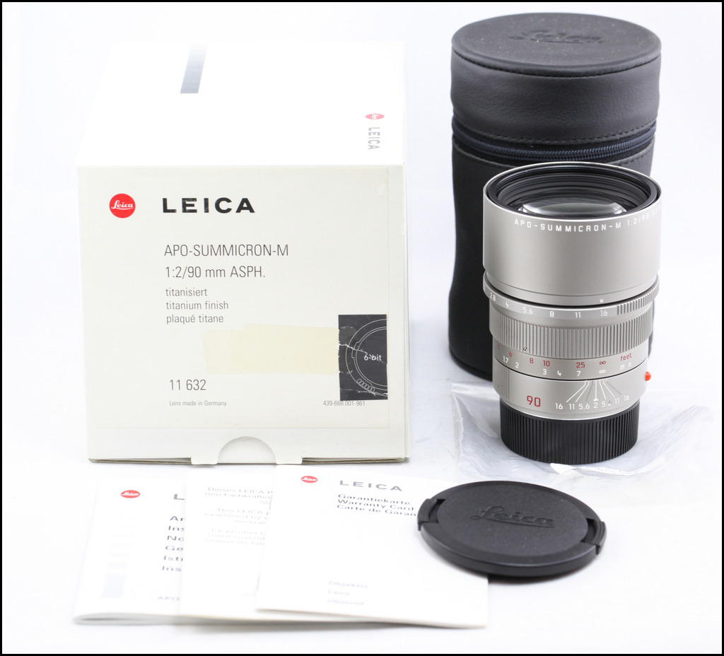徕卡 Leica M 90/2 APO ASPH 6-BIT 钛版 带包装