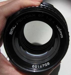 宾得SMC Pentax 67II 105mm F2.4中画幅手动镜头尼康可用3498