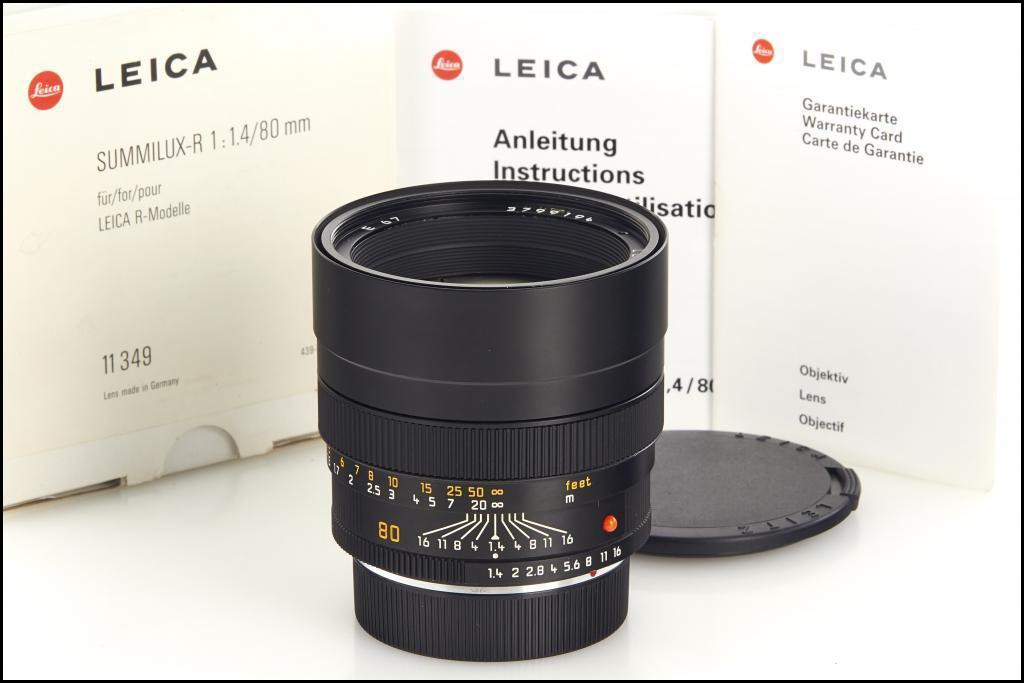 徕卡 Leica R 80/1.4 SUMMILUX-R ROM 德产后期 人像王 带包装 