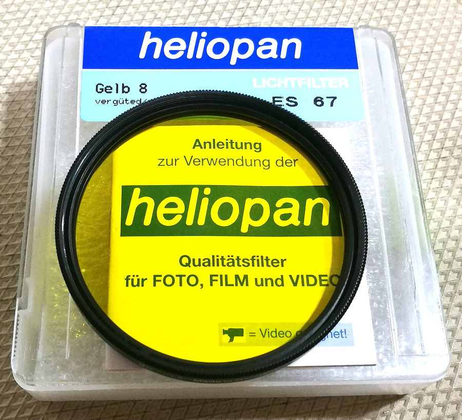 德产Heliopan/浩亮 67mm 3x -1.5 中黄镜带包装
