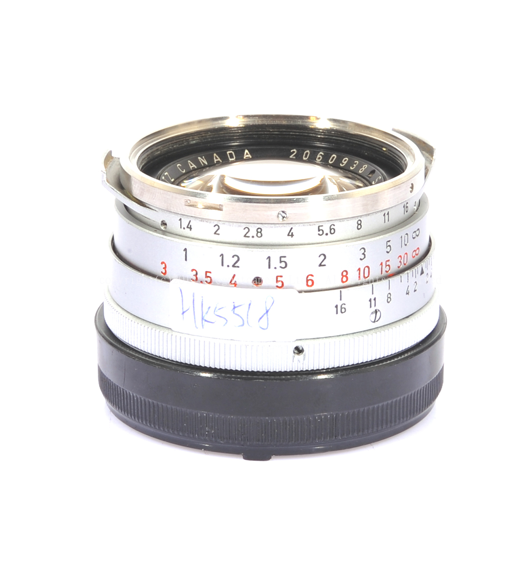 【美品】Leica/徕卡 Summilux-M 35/1.4第一代银色钢嘴  #HK5518