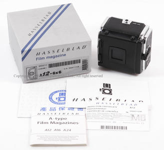 【全新库存未用品】Hasselblad/哈苏 新款 A12 银色后背 #HK6725
