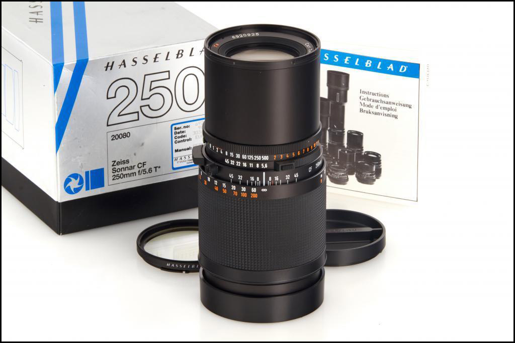 哈苏 Hasselblad 250/5.6 CF 长焦镜头 新品展示品 带包装 UV