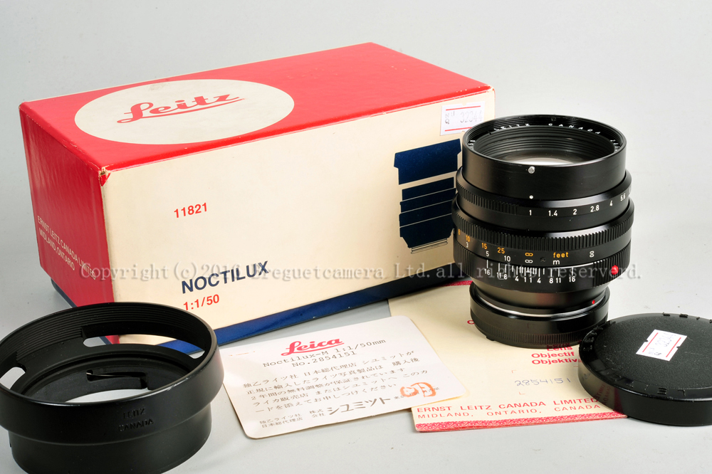 【珍品】Leica/徕卡 noctilux 50/1.0 E58 夜之眼带遮光罩 #32344