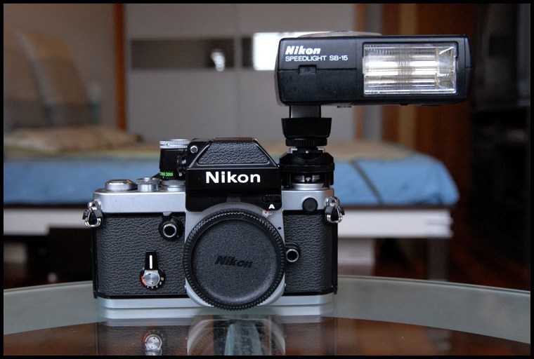Nikon F2A+SB-15 闪灯，实用手动机王!