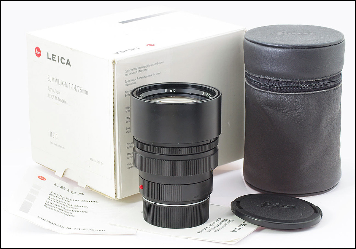 徕卡 Leica M 75/1.4 SUMMILUX-M E60 德产 带包装