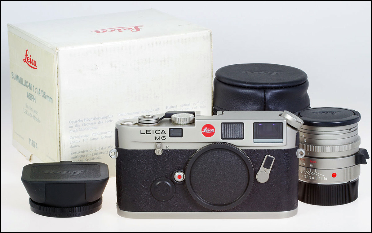 徕卡 Leica M6 0.72 鸵鸟皮 ＋ 35/1.4 ASPH 全钛套机