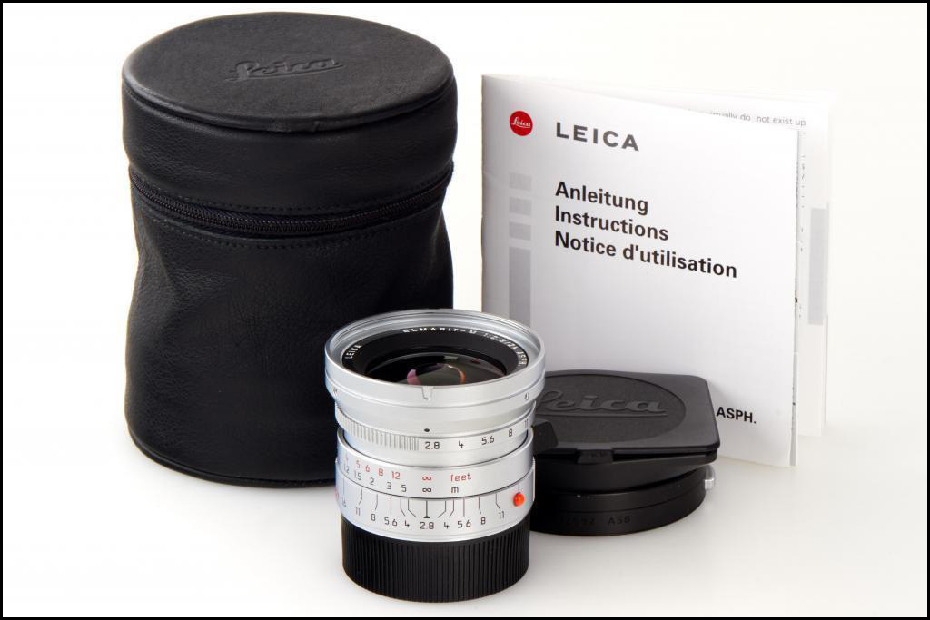徕卡 Leica M 24/2.8 ELMARIT-M ASPH 全铜银色 好成色