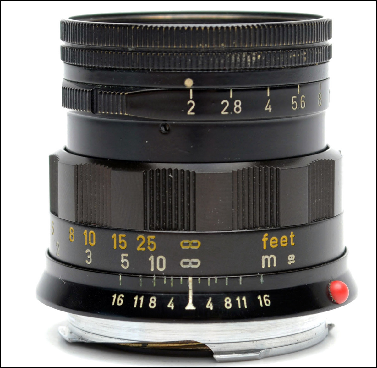 徕卡 Leica M 50/2 SUMMICRON 黑漆 黄字 成色不错