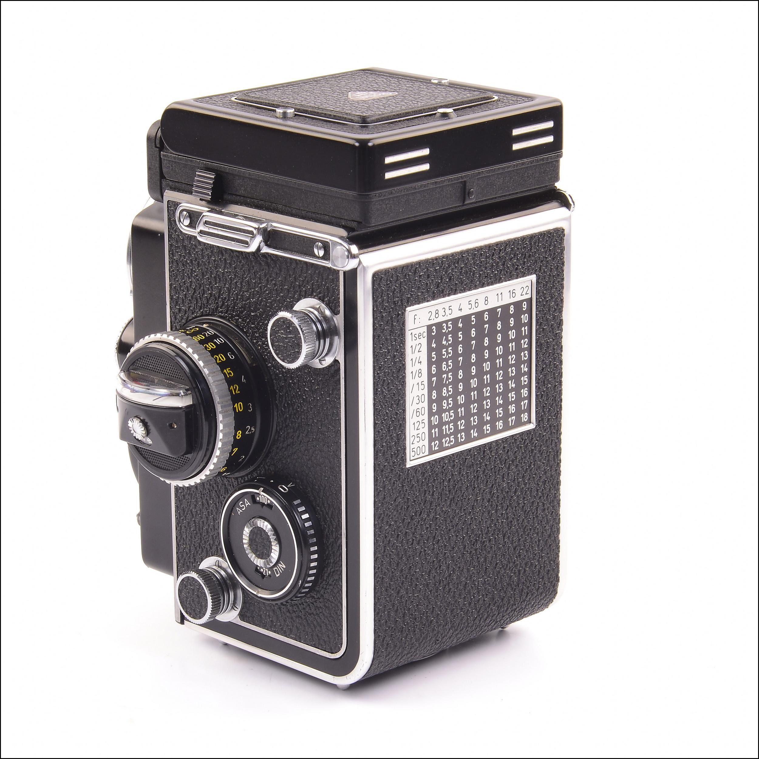 禄来rolleiflex 2.8f 经典 双反相机 好成色 带皮套