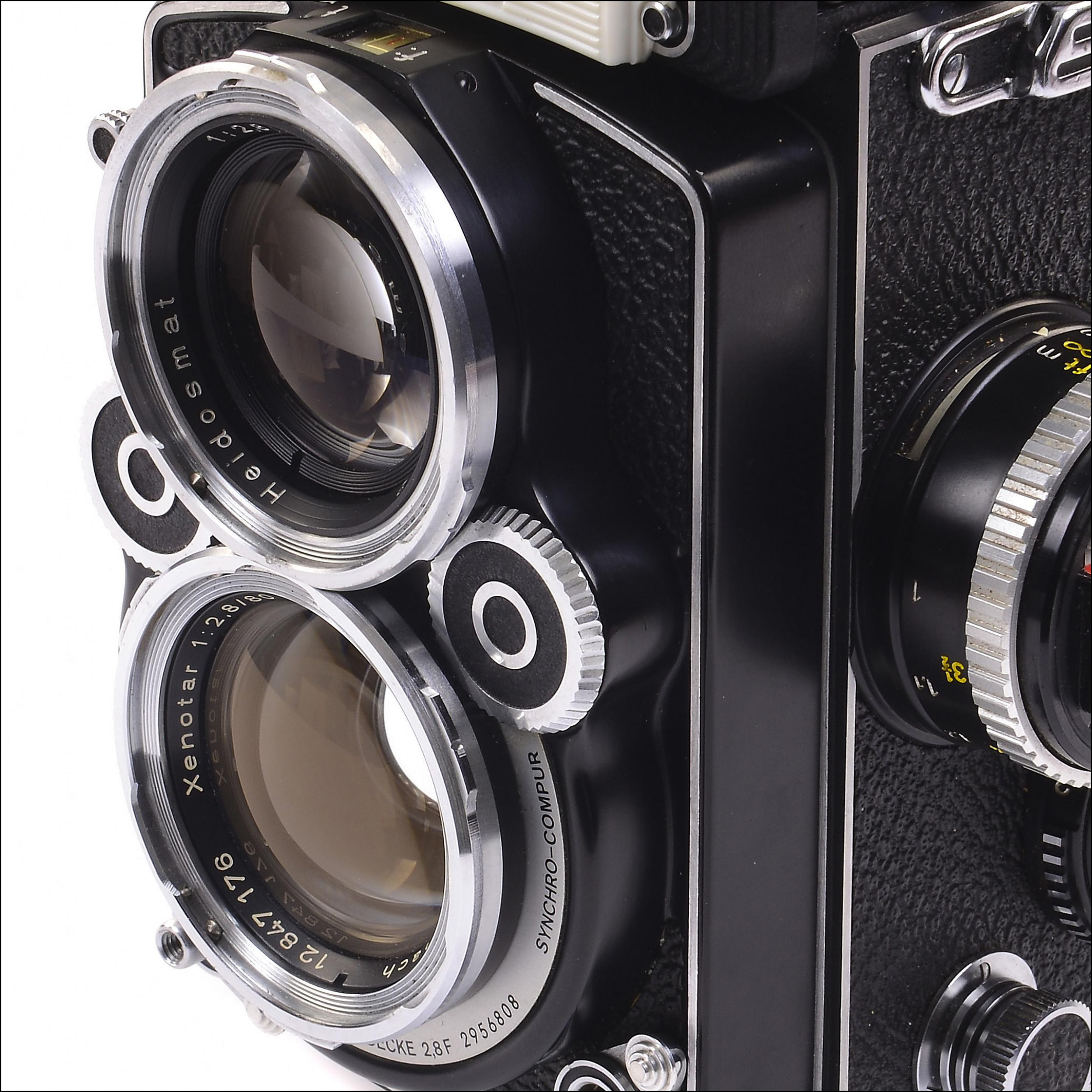 禄来rolleiflex 2.8f 经典 双反相机 好成色 带皮套