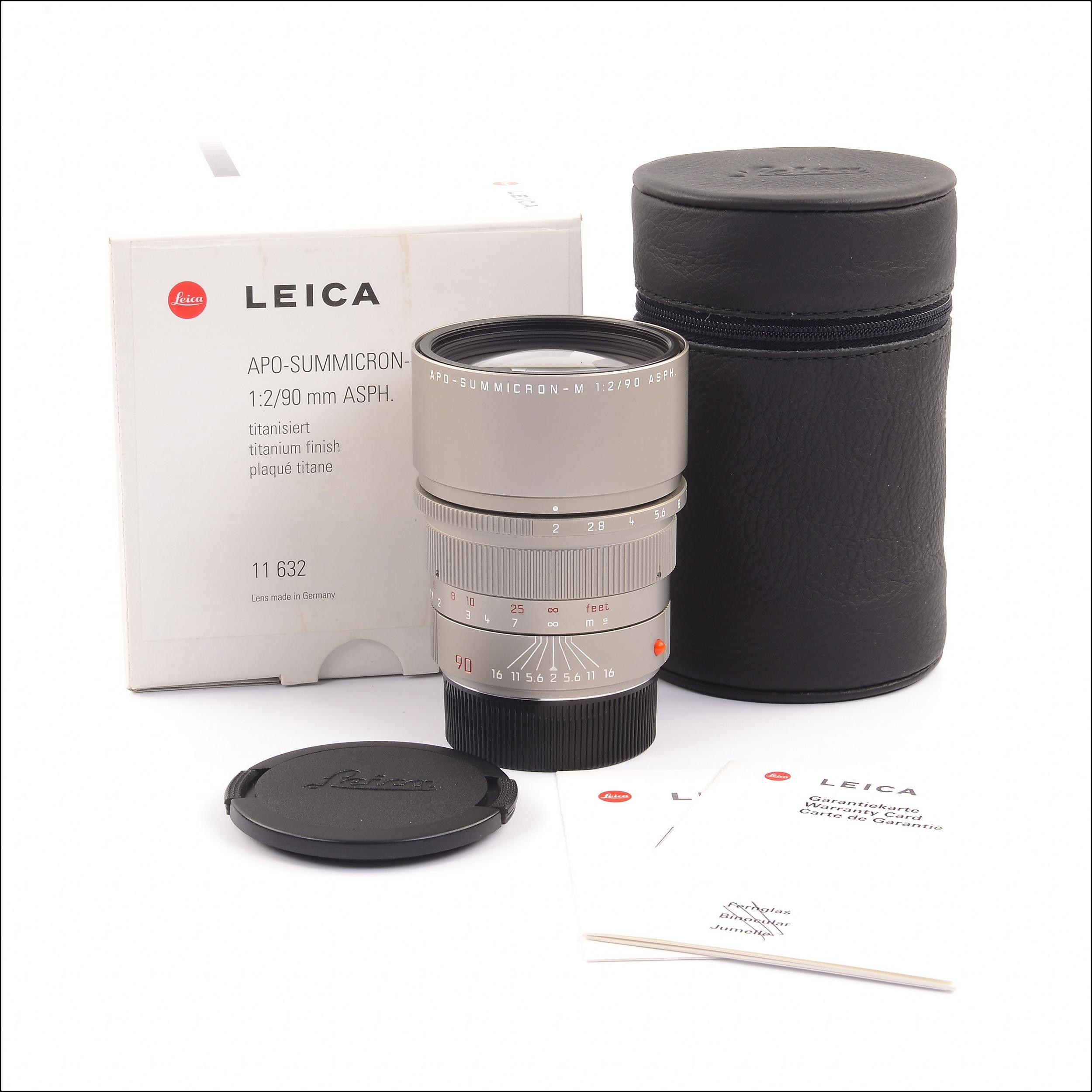 徕卡 Leica M 90/2 APO ASPH Titanium 钛色 钛金版 带包装