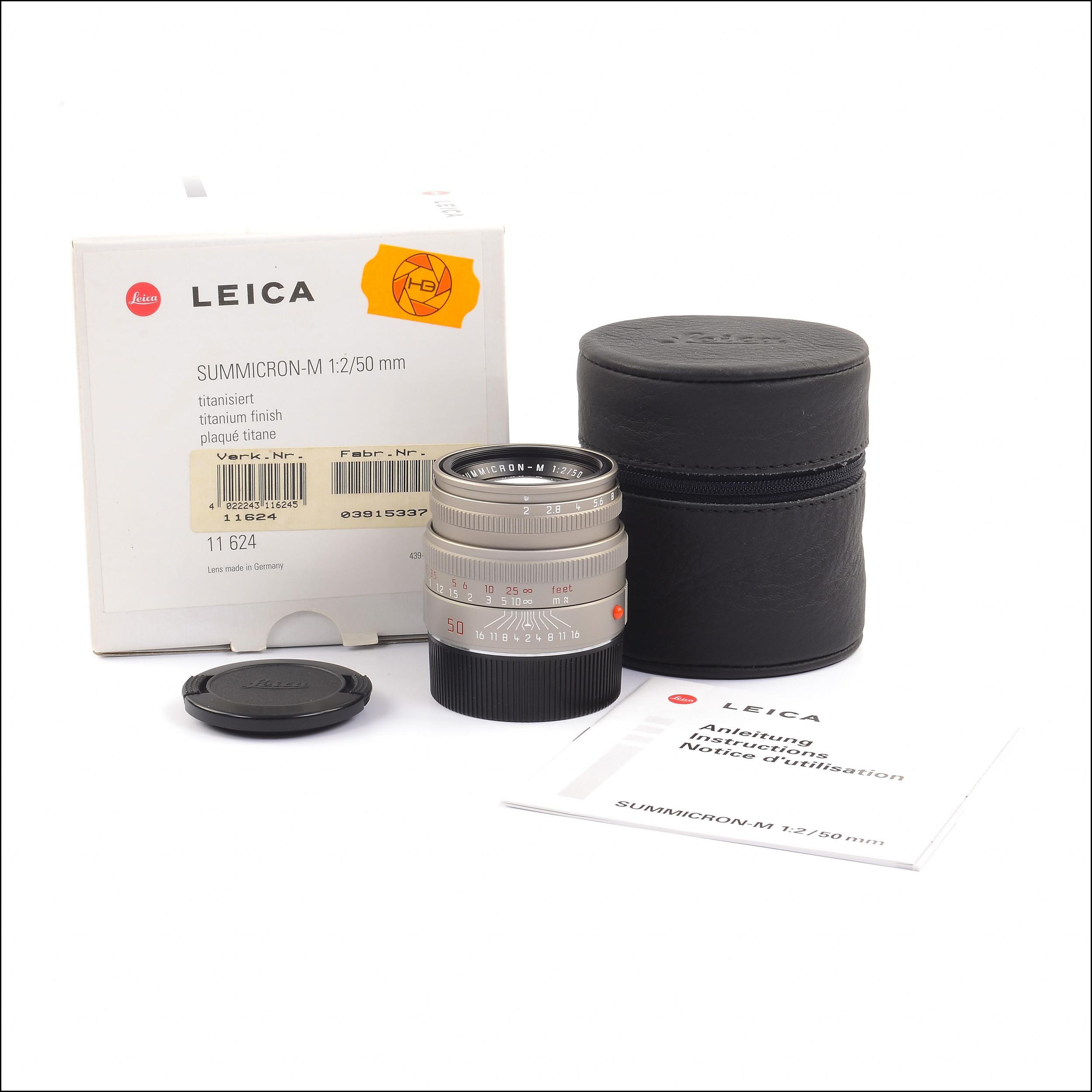 徕卡 Leica M 50/2 SUMMICRON-M 钛色 钛金版 带包装