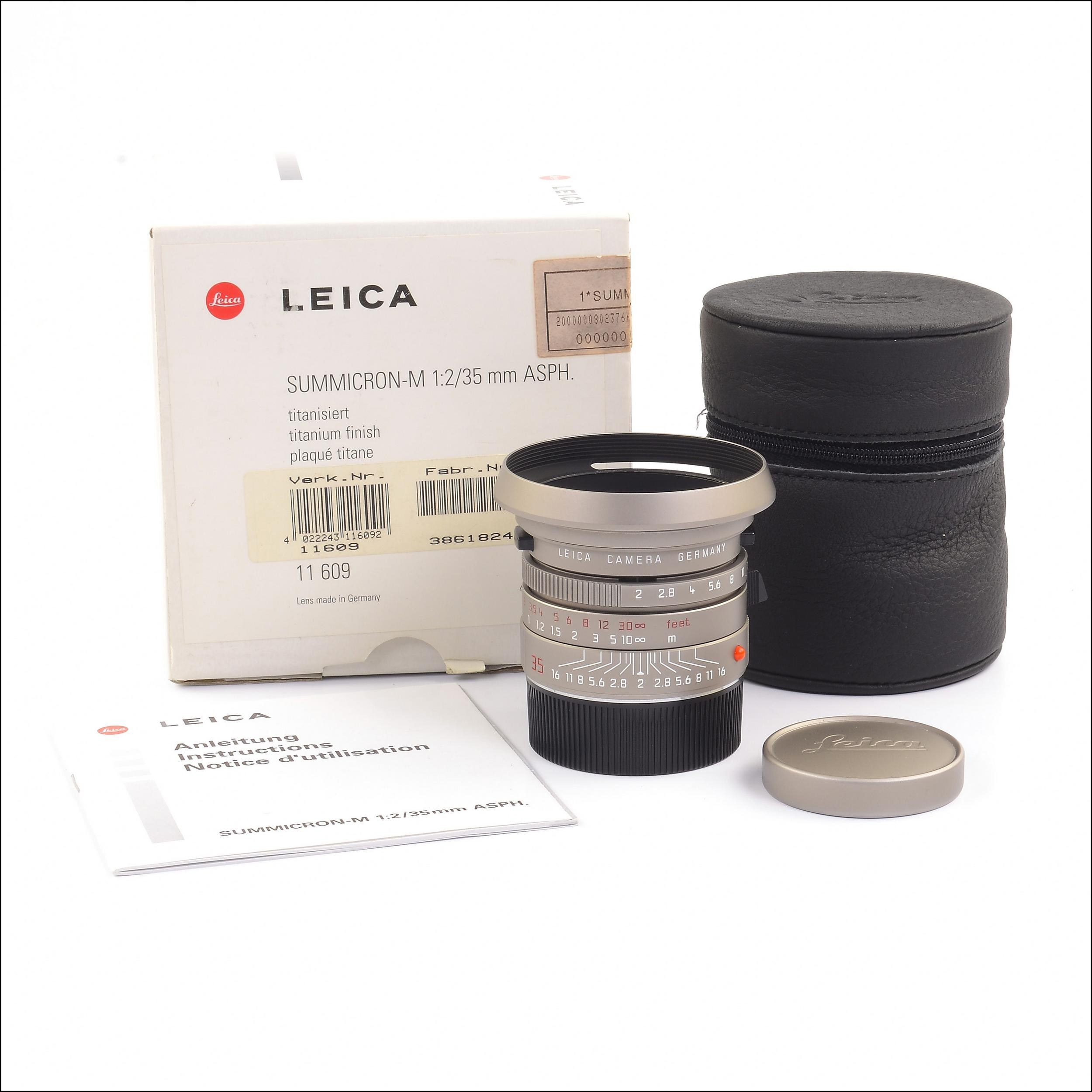 徕卡 Leica M 35/2 SUMMICRON ASPH 钛色 钛金版 带包装