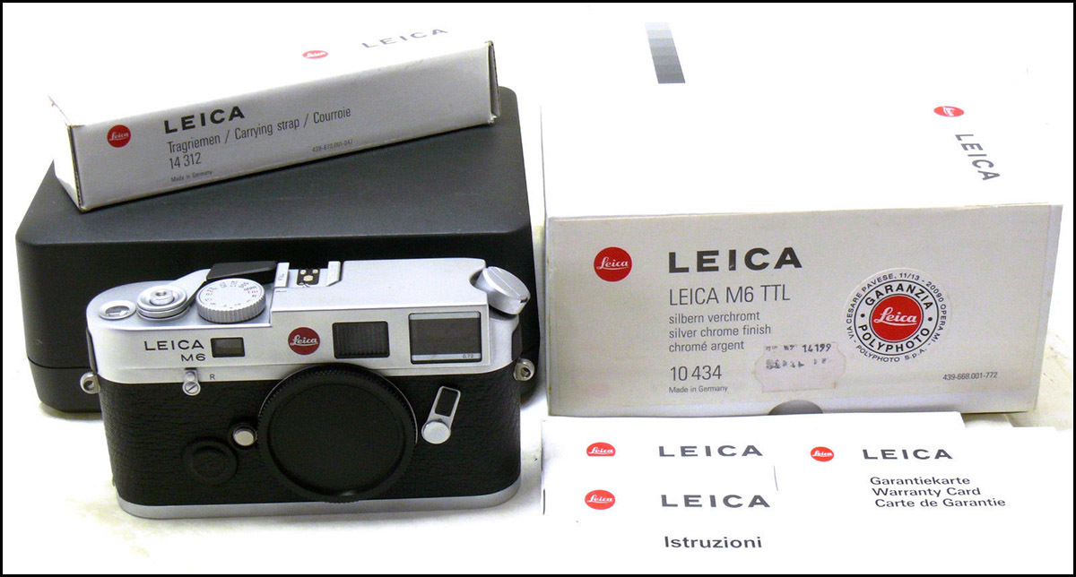 徕卡 Leica M6 TTL 0.72 银色 大盘 带包装