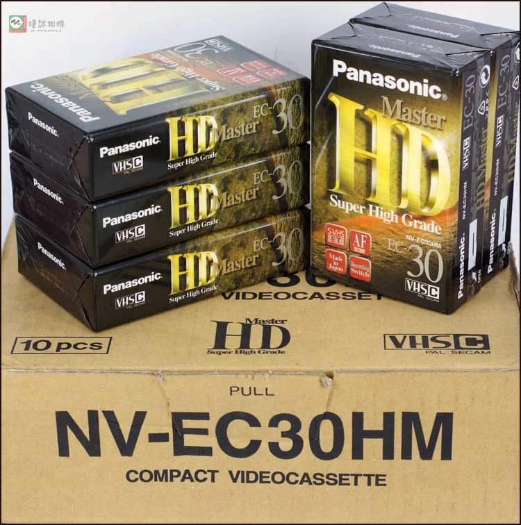 全新库存松下 HD VHS-C EC-30 模拟带 摄像带 录像带 C型带