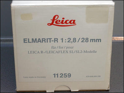 徕卡 Leica R 28/2.8 ELMARIT-R E55 德产 后期方字版 新品收藏