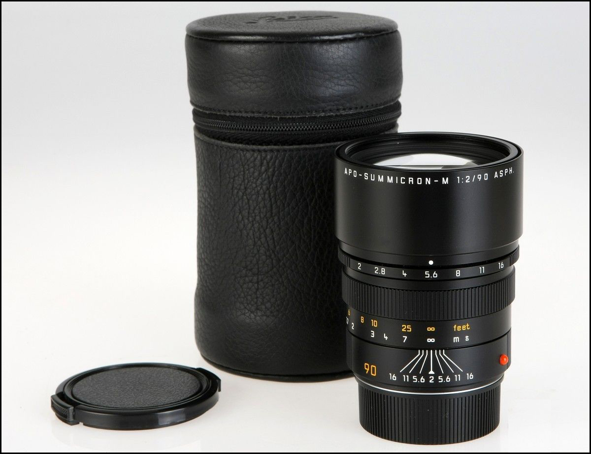 徕卡 Leica M 90/2 APO ASPH 黑色 带皮套