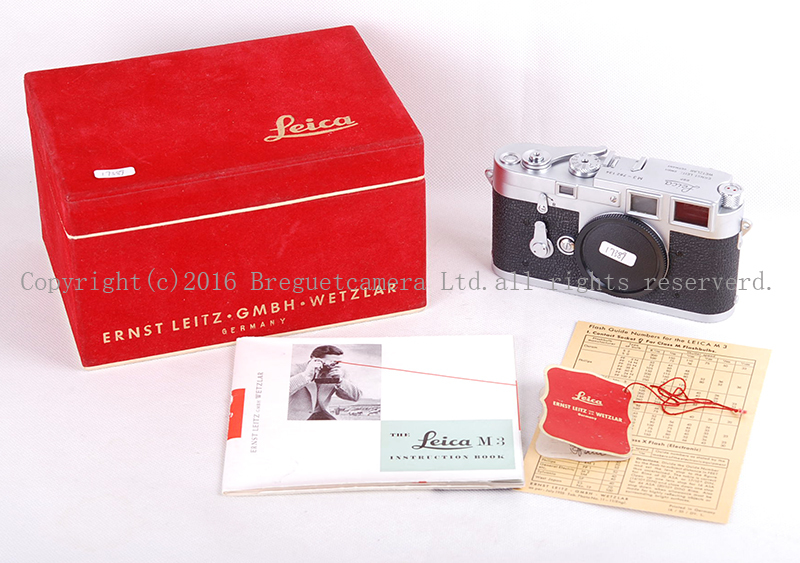 【新同收藏品】Leica/徕卡 M3 双拨银色机身 带对号吊牌#jp17389