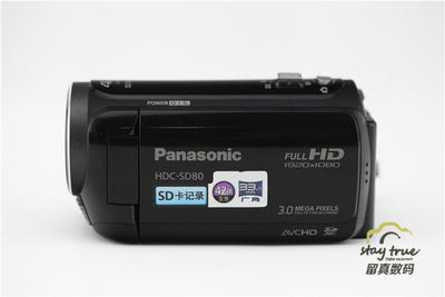 Panasonic/松下 HDC-SD80GK摄像机 SD80 光学防抖,闪存式DV
