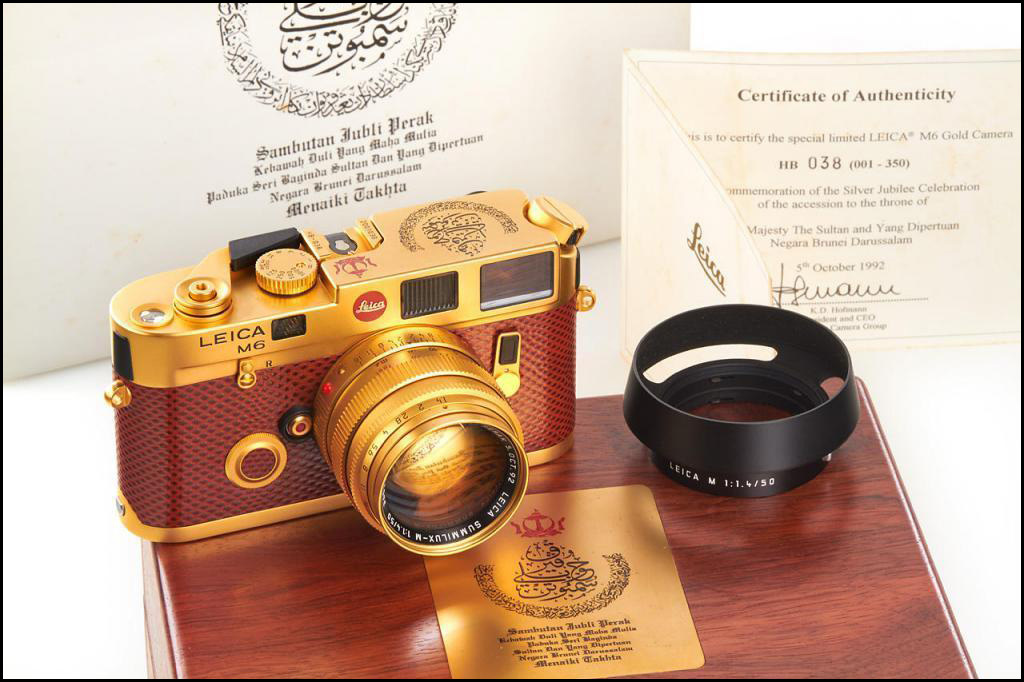  徕卡 “文莱国王纪念机” Leica M6 + M 50/1.4【24K黄金打造】