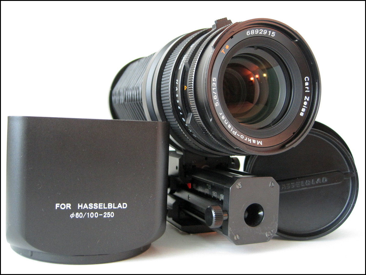 哈苏 Hasselblad 135/5.6 CF 微距镜头 带近摄皮腔 光罩