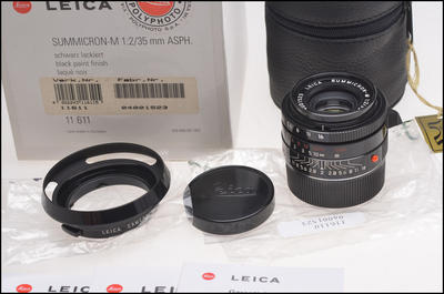 徕卡 Leica M 35/2 ASPH 千禧 黑漆 限量版 新品