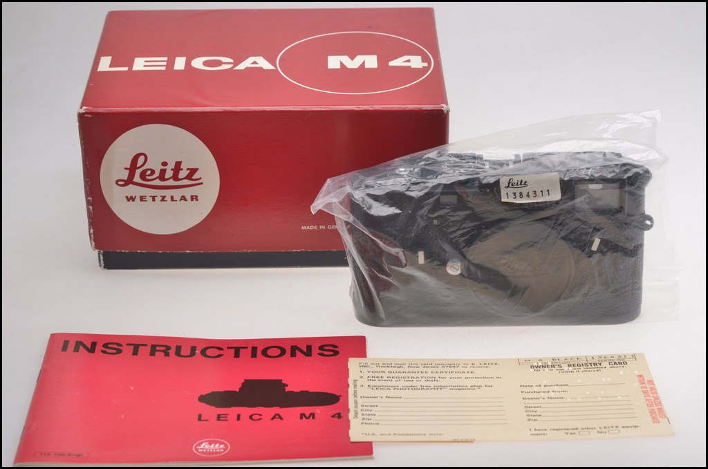 徕卡 Leica M4 黑色 经典旁轴 新品收藏品带包装！