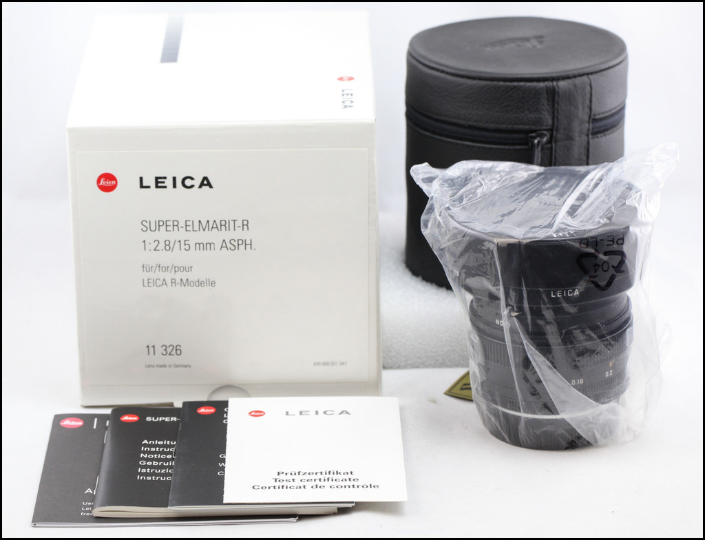 徕卡 Leica R 15/2.8 SUPER-ELMARIT-R ASPH ROM 新品收藏
