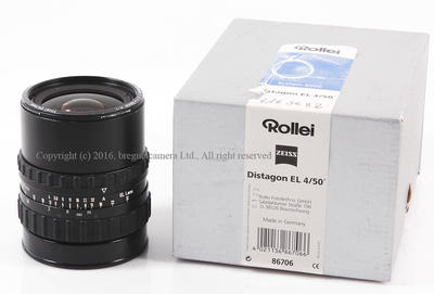 【美品】 Rollei/禄来 Zeiss Distagon EL 50/4 Lens #HK6936X