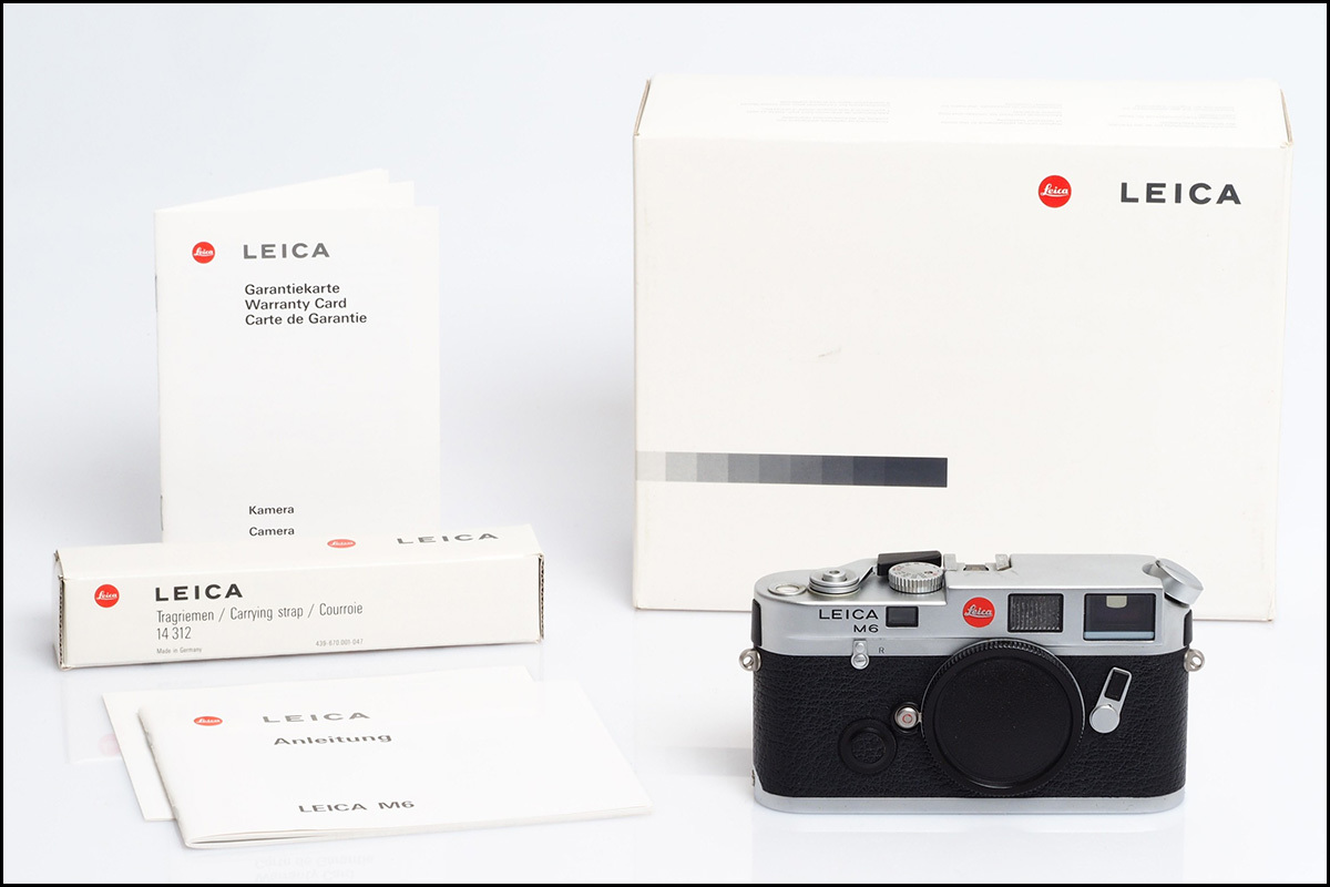 徕卡 Leica M6 小盘 0.72 银色 旁轴 带包装盒