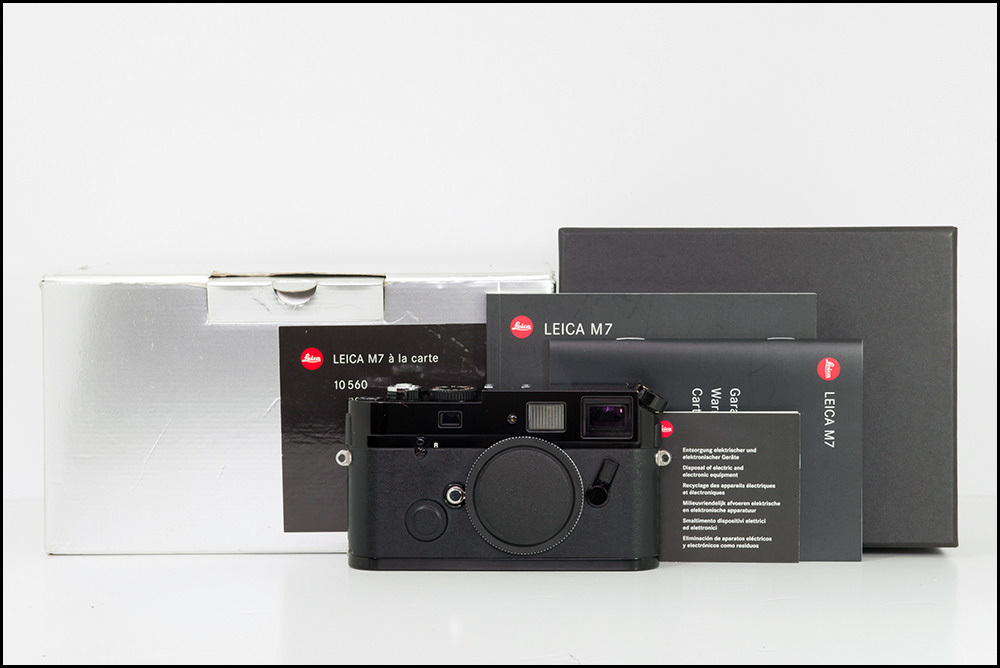 徕卡 Leica M7 0.72 a la carte 黑漆定制版 带包装 极罕见！