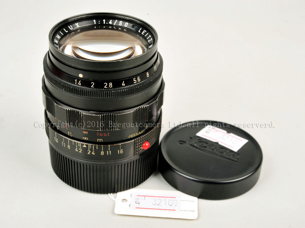 【珍品】Leica/徕卡 summilux M 50/1.4 黄铜黑漆红字 #32109