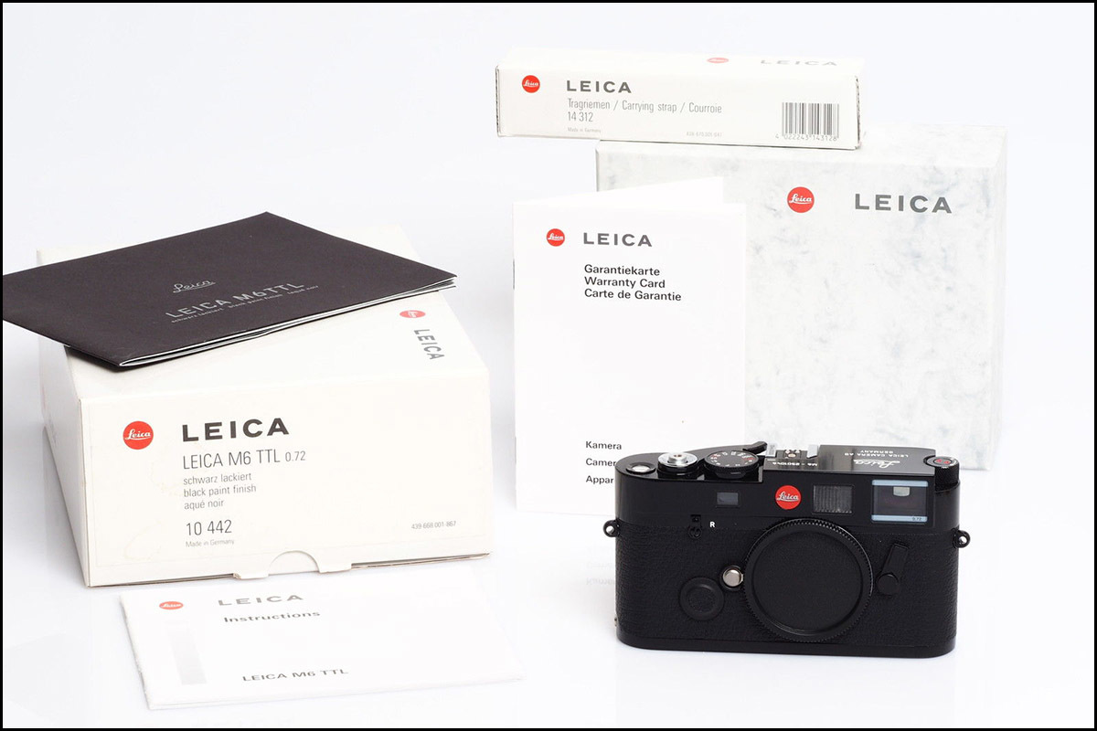 徕卡 Leica M6 TTL 0.72 黑漆 千禧套机 新同品 带包装(1046)